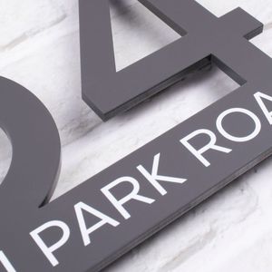 Panneau lumineux led en métal noir moderne, numéros <span class=keywords><strong>pour</strong></span> extérieur, <span class=keywords><strong>maison</strong></span>, <span class=keywords><strong>rue</strong></span>, illuminé, numéro, mur d'adresse - Product Image 2
