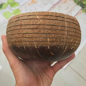 Tazón de madera de cáscara de coco de logotipo personalizado para ensalada ACAI batido tazón de fuente ECO artesanía productos útil tazón - Product Image 1