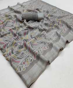 Bollywood style nouvelle arrivée dernier designer banarasi coton doux soie saree pour femme indienne par vêtements ethniques robe apparelgarment - Product Image 6