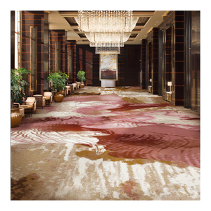 Alfombra de pared a pared con patrón de pila de bucle de corte comercial personalizado moderno para rollo de alfombra impresa de pasillo de Hotel - Product Image 1