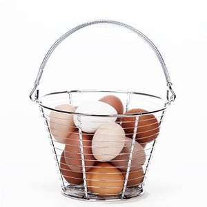 RED COLOR STYLES DESIGN METAL EGG WIRE BASKET COST EFFECTIVE EGG WIRE BASKET KITCHEN DECORATIVE IRON HANDMADE DESIGN WIRE BASKET - Product Image 3