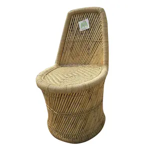 Vente en gros de chaises de salle à manger modernes en bambou dossier en rotin chaise de salon de jardin extérieure multifonctionnelle et écologique - Product Image 1