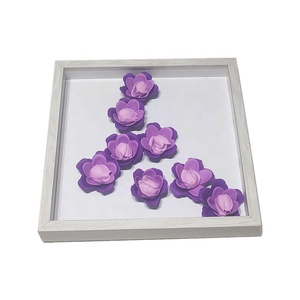 Shadow Box Frame Supplier 12x12 Shadow Box Display Case Customized 8x8 9x9 Shadow Box Wooden Frame With Texture For Tabletop Or Wall Hanging