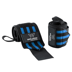 Muñequeras ajustables recién llegadas con logotipo personalizado, muñequeras para levantamiento de pesas para gimnasio con logotipo personalizado y protección agradable a la moda al por mayor. - Product Image 1