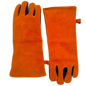 Gants de soudage en cuir véritable pour hommes Équipement de travail extérieur Streetwear Gants en cuir de vachette de sécurité pour hommes - Product Image 2