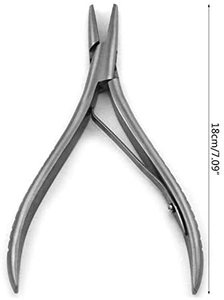 Pince d'extension de cheveux de forme plate professionnelle en acier inoxydable outils d'extension de cheveux multifonctions - Product Image 5