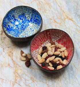 Ms. Laura Decorative Lacquer Coconuts Bowls for Home Decoration - Product Image 4