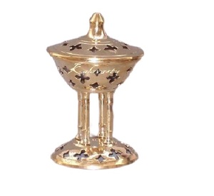 Quemador de Carbón Vegetal Decorativo de Latón y Quemador de Resina para Incienso, Juego de Quemadores de Perfumería Hechos a Mano, Juego de Tres Quemadores de Aromaterapia - Product Image 4