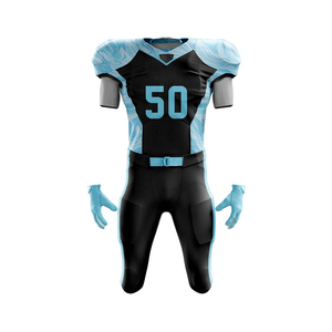 Uniforme de sport américain à manches courtes conçu sur mesure nouvelle conception de vêtements d'équipe pour la technique de sublimation sportive utilisée - Product Image 1