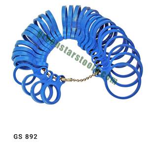 Finger <b>Sizes</b> Gauge Plastic GS 895 Jewelry Tools for Jewellery Tools - Product Image 1