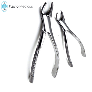 High Quality <b>Extracting</b> Tooth Forceps Three Root On Side Stainless Steel Dental Instruments - Product Image 6