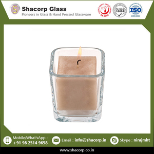 Luxury Wedding Decor And Home Decorative Square Glass Votive From India At Wholesale Price - Product Image 2