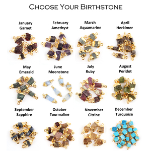 Conector de doble fianza de piedras preciosas de rubí en bruto Natural de galvanoplastia de oro 8-10mm y 10-12mm hecho a mano Julio Birthstone DIY conector - Product Image 2