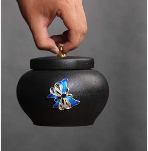 Wholesale Ceramic Cremation Urn Sealed Lid Memorial Urn <b>for</b> Human <b>Ashes</b> Funeral <b>Keepsake</b> Urn - Product Image 5