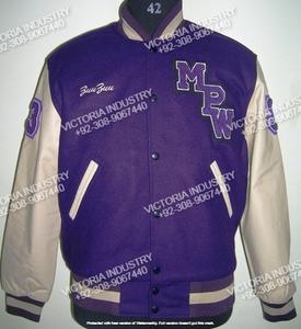 OEM personalizado Unisex Vintage Letterman Varsity chaqueta Universidad Chenille bordado con decoración de piel hombres mujeres chaqueta de invierno - Product Image 5