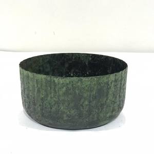 Luxury Empty Unique Metal Green Antique Candle Jars High Quality <b>Table</b> Candle Bowl <b>Matte</b> for Candle Making - Product Image 3