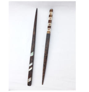 Accesorios para el cabello de madera y resina Elegantes palillos para el cabello para mujer - Product Image 3