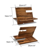 Support Pour Téléphones Et Tablettes Paresseux Sac À Main Anneau Réglable En Bois Affichage de Supports de Téléphone Portable
