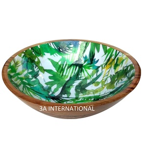 Tazón de Madera de Uso Múltiple de Aspecto Real, Forma y Tamaño Personalizados, Tazón Artesanal, Decoración de Mesa de Cocina, Vajilla - Product Image 1