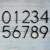 Números da porta da frente personalizado, números flutuantes da casa