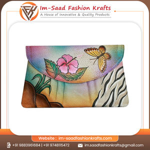 กระเป๋าคลัทช์ผู้หญิงทนทานแบบมีสไตล์หนังแท้ทาสีด้วยมือของผู้ผลิตโดยตรง - Product Image 5