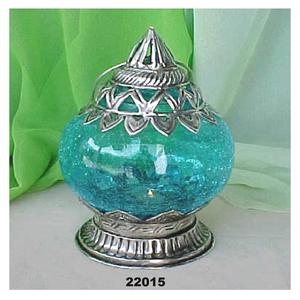 Candelabro colgante de latón y cristal para interiores y exteriores, decoración para el hogar, mesa de boda, portavelas para jardín - Product Image 1