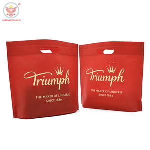 Promotion de l'usine Logo personnalisé imprimé découpé PP Non-Woven Sacs d'épicerie Poignée en toile pour les achats personnalisés - Product Image 3