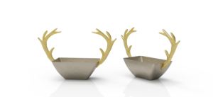 Plateau de table décoratif de qualité supérieure Style moderne haut de gamme bol de service fantaisie bols à noix serveur de luxe unique moderne - Product Image 2