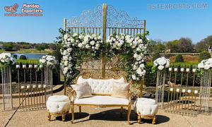 Arcos de fondo para eventos de boda, marco de hierro para escenario de boda asiática, arcos de Metal decorativos para boda - Product Image 6