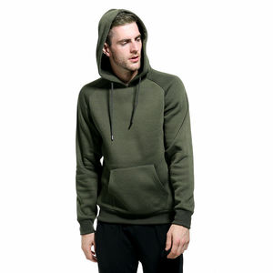 Vente en gros de pulls à capuche à manches longues personnalisés pour hommes 100% coton style de vêtements de rue teintés unis grande taille sweats à capuche vierges pour hommes - Product Image 5