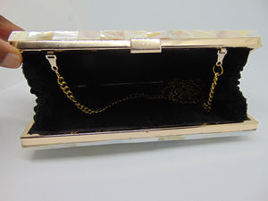 Pochette scintillante à perles, sac de mariée en acrylique, porte-monnaie en métal - Product Image 4