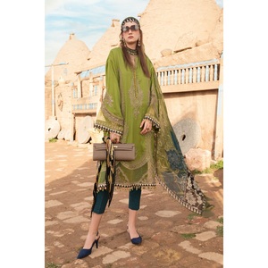 สีเหลือง Kameez Shalwar ในสนามหญ้าสามชิ้นปากีสถานและชุดฤดูหนาวและฤดูร้อนและฤดูหนาวสวมใส่ - Product Image 1