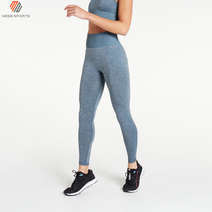 Novedad 2024, Leggings Deportivos Sexys y Ecológicos de Cintura Media, Sin Costuras, de Spandex/Poliéster, Elásticos en Cuatro Direcciones, Colores Personalizados - Product Image 5