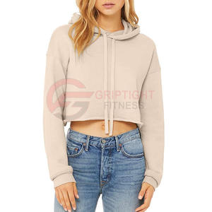 Bella Canvas B7502 ผู้ผลิตเสื้อฮู้ดขนแกะครอปสําหรับสุภาพสตรี - Product Image 3