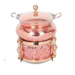 HandmadeทองแดงChafingจาน - Product Image 4