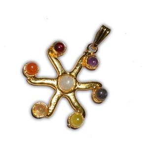 Fournisseur de Petit Soleil D'or Chakra Pendentifs: Petit Soleil D'or Chakra Pendentifs Pour Vente - Product Image 1