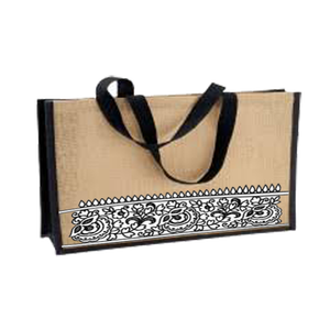 Bolsa de yute ecológica con diseño de moda Bolsa de compras de lona para regalo Fabricada en Bengala Occidental Toda la impresión - Product Image 2