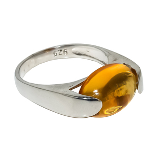 Taxi-Anillo de topacio dorado hecho a mano, joyería de plata de ley 925 de alta calidad, precio al por mayor - Product Image 2