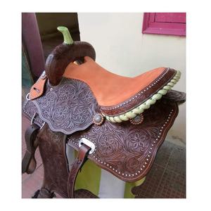 Selle Western DD en cuir véritable de qualité supérieure pour l'équitation - Product Image 3