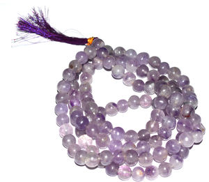 งานหัตถกรรมหินควอตซ์สีทอง JAP Mala สำหรับสวดมนต์ - Product Image 2