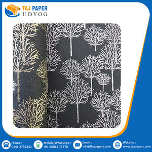 Top papier fait main recyclable avec la nature conçu cadeau fleur imprimé grande taille emballage décoration Lokta article en papier fait main - Product Image 3