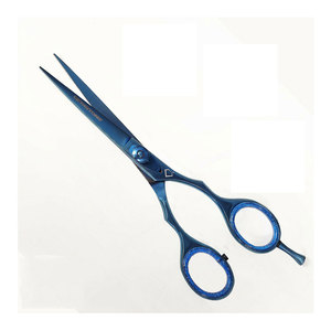 Low MOQ Customized <b>Hair</b> Barber <b>Scissors</b> Titanium Coating <b>Cutting</b> <b>Hair</b> <b>Scissors</b> Beauty Salon Stainless Steel Barber <b>Scissors</b> - Product Image 1