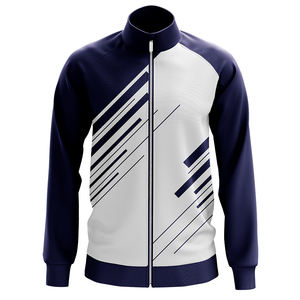 แจ็กเก็ตกีฬาฤดูหนาวแบบสลิมฟิตของผู้ชายตกแต่งด้วยลวดลายคอตั้งผ้าใบ - Product Image 5