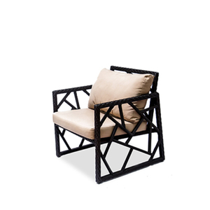 Modern Outdoor Synthetic PE Rattan <b>Armchair</b> Cushion Patio Garden Wicker Chair Wholesale - Product Image 1