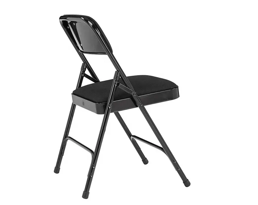 Industrial Dining Room Folding Chair With Cushion