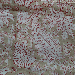 Tela de Algodón con Estampado de Bloques de Diseño Personalizado por Metro, para Prendas, Bolsos y Accesorios de Ropa de Cama, Rediseño de Tela Cruda Multiusos - Product Image 1