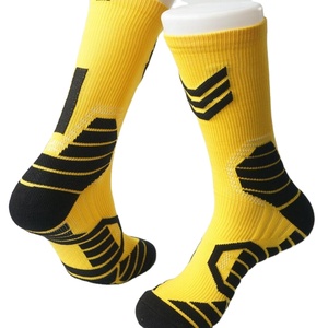 FY 001 Design OEM Logo personnalisé coton blanc noir d'équipage chaussettes de sport hommes chaussettes de basket-ball Elite bambou chaussettes de travail Casual Anti Type - Product Image 1