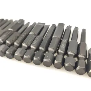 Schraube bits magnetische bohrmaschine fahrer bit set flache kopf schlüssel schraubendreher