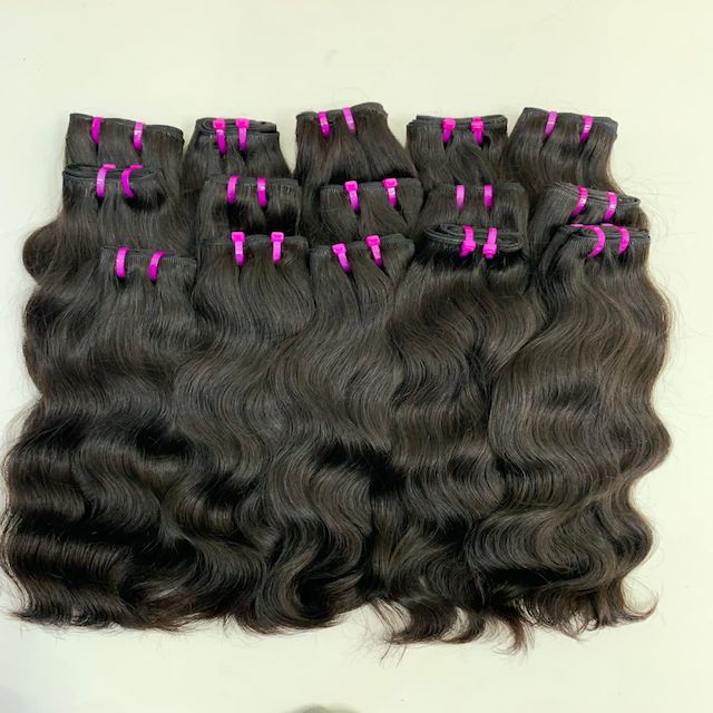 100% Pacotes de Cabelo encaracolado profundo indiano cru 28 34 40 polegadas Virgem Remy Extensão de cabelo de trama dupla Extensão de cabelo humano de grau a granel