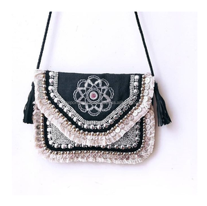 Bolso de mano de lujo hecho a mano para mujer, bolsa de mano de noche para boda, indio, con cuentas, nueva colección 2023, Guru, Kirpa, Export - Product Image 5